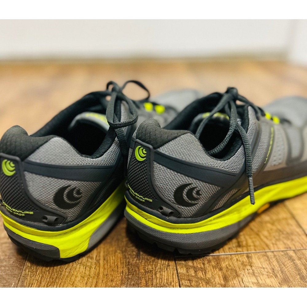 Like new Topo Athletic Ultraventure Mens Gray Yellow Trail Running Shoes Sneaker - Picture 8 of 11